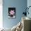 Pink Blossom on Black Stones-Uwe Merkel-Photographic Print displayed on a wall