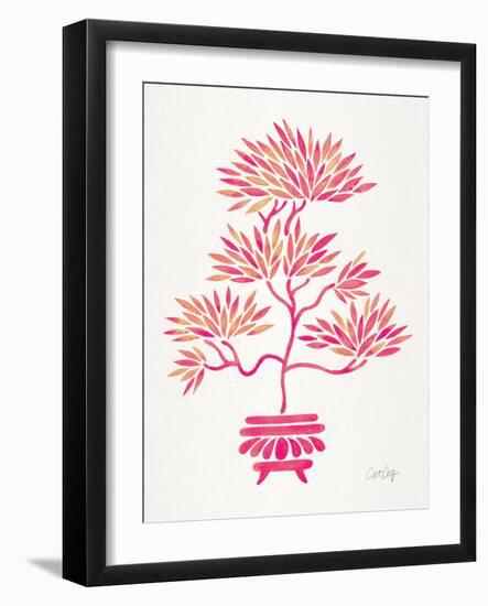 Pink Bonsai-Cat Coquillette-Framed Giclee Print