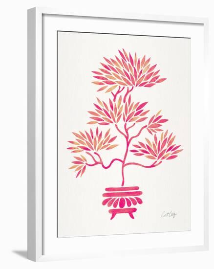 Pink Bonsai-Cat Coquillette-Framed Giclee Print