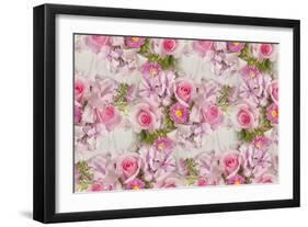 Pink Bouquet-Cora Niele-Framed Giclee Print