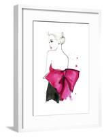 Pink Bow-Jessica Durrant-Framed Art Print
