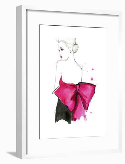 Pink Bow-Jessica Durrant-Framed Art Print