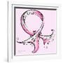 Pink Breast Cancer Ribbon-Megan Aroon Duncanson-Framed Art Print