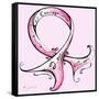 Pink Breast Cancer Ribbon-Megan Aroon Duncanson-Framed Stretched Canvas