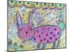 Pink Bunny-Funked Up Art-Mounted Giclee Print