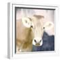 Pink Bush Cow-Kimberly Allen-Framed Art Print