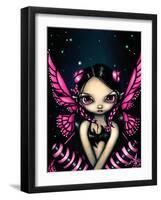 Pink Butterfly Fairy-Jasmine Becket-Griffith-Framed Art Print