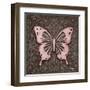 Pink Butterfly III-Todd Williams-Framed Art Print