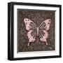 Pink Butterfly III-Todd Williams-Framed Art Print