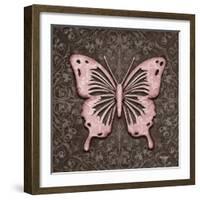 Pink Butterfly III-Todd Williams-Framed Art Print