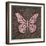 Pink Butterfly IV-Todd Williams-Framed Art Print