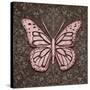 Pink Butterfly IV-Todd Williams-Stretched Canvas