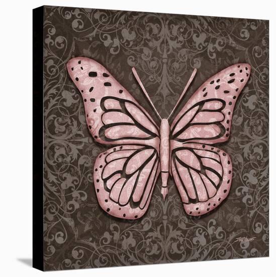 Pink Butterfly IV-Todd Williams-Stretched Canvas