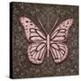 Pink Butterfly IV-Todd Williams-Stretched Canvas