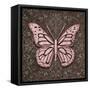 Pink Butterfly IV-Todd Williams-Framed Stretched Canvas