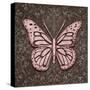 Pink Butterfly IV-Todd Williams-Stretched Canvas