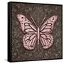 Pink Butterfly IV-Todd Williams-Framed Stretched Canvas