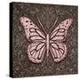 Pink Butterfly IV-Todd Williams-Stretched Canvas