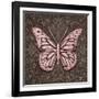 Pink Butterfly IV-Todd Williams-Framed Art Print