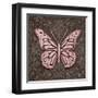 Pink Butterfly IV-Todd Williams-Framed Art Print