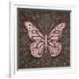 Pink Butterfly IV-Todd Williams-Framed Art Print