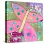 Pink Butterfly-Jennifer McCully-Stretched Canvas