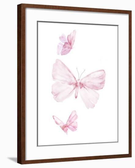 Pink Butterflys I-PI Juvenile-Framed Art Print