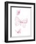 Pink Butterflys I-PI Juvenile-Framed Art Print