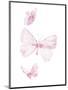 Pink Butterflys I-PI Juvenile-Mounted Art Print