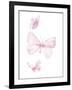 Pink Butterflys I-PI Juvenile-Framed Art Print