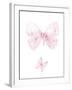 Pink Butterflys II-PI Juvenile-Framed Art Print