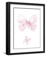 Pink Butterflys II-PI Juvenile-Framed Art Print