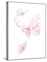 Pink Butterflys III-PI Juvenile-Stretched Canvas