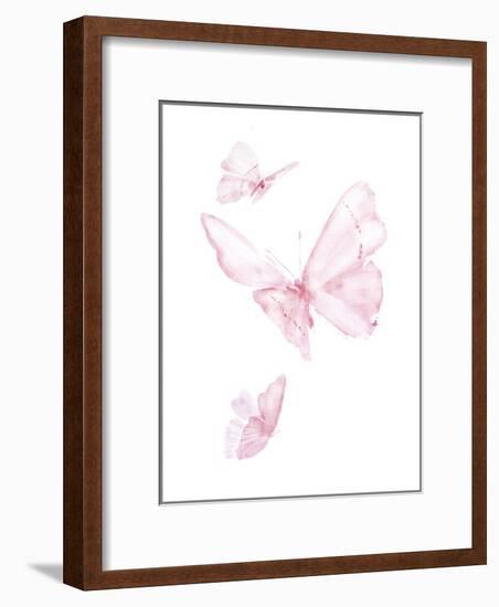 Pink Butterflys III-PI Juvenile-Framed Art Print