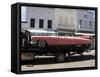 Pink Cadillac Being Transported, Duval Street, Key West, Florida, USA-R H Productions-Framed Stretched Canvas