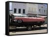 Pink Cadillac Being Transported, Duval Street, Key West, Florida, USA-R H Productions-Framed Stretched Canvas