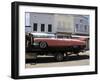 Pink Cadillac Being Transported, Duval Street, Key West, Florida, USA-R H Productions-Framed Photographic Print