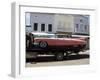 Pink Cadillac Being Transported, Duval Street, Key West, Florida, USA-R H Productions-Framed Photographic Print