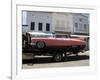 Pink Cadillac Being Transported, Duval Street, Key West, Florida, USA-R H Productions-Framed Photographic Print