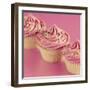 Pink Cakes on Pink 02-Tom Quartermaine-Framed Giclee Print