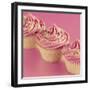 Pink Cakes on Pink 02-Tom Quartermaine-Framed Giclee Print