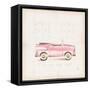 Pink Car-Lauren Hamilton-Framed Stretched Canvas