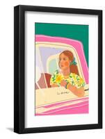 Pink Car-Gigi Rosado-Framed Photographic Print