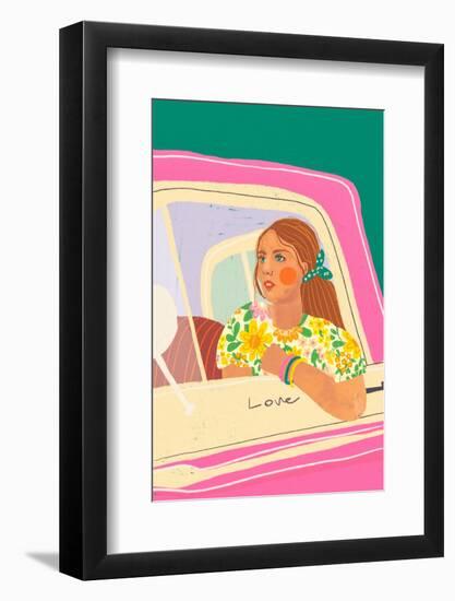 Pink Car-Gigi Rosado-Framed Photographic Print