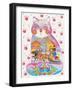 Pink Cat 1-Oxana Zaika-Framed Giclee Print