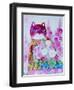 Pink Cat-Oxana Zaika-Framed Giclee Print