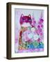 Pink Cat-Oxana Zaika-Framed Giclee Print