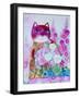 Pink Cat-Oxana Zaika-Framed Giclee Print