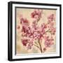 Pink Cherry Branch I-null-Framed Art Print