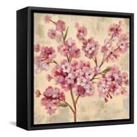 Pink Cherry Branch II-null-Framed Stretched Canvas